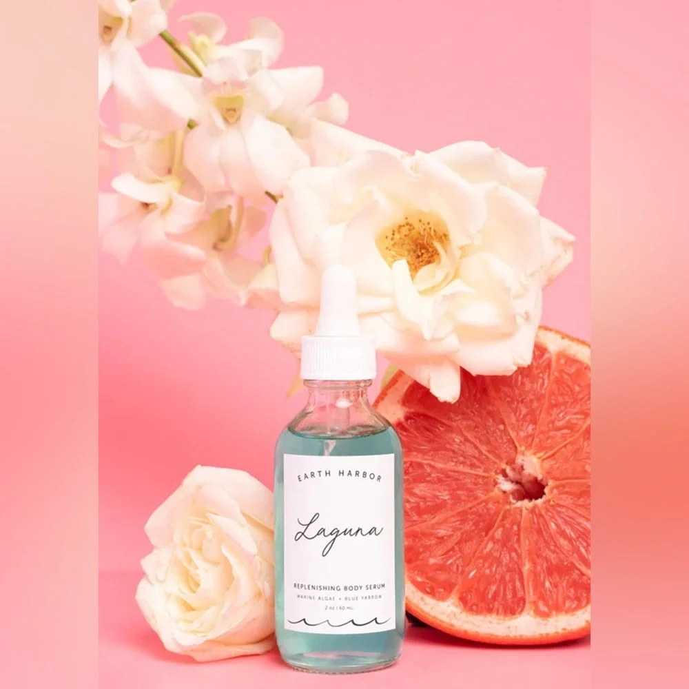 NEW: Earth Harbor LAGUNA Replenishing Body Serum Sea Botanicals & Blue Yarrow!